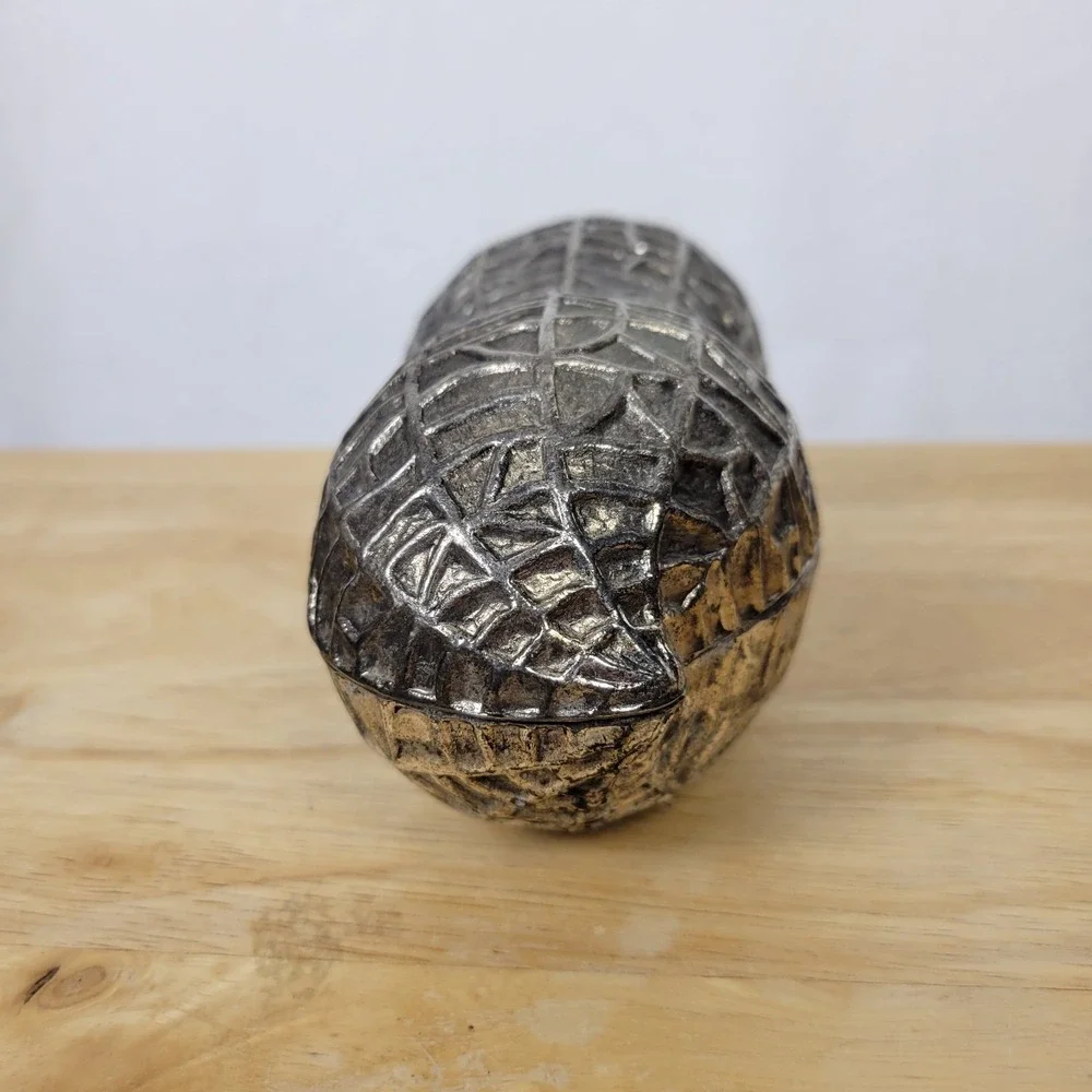 Vintage FB Rogers Silver Plated Peanut Trinket Box Japan MCM 7x3x3